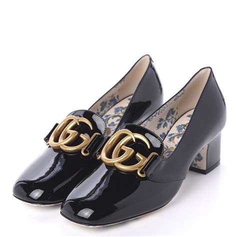 gucci horsebit loafer pumps|Gucci marmont mid heel pump.